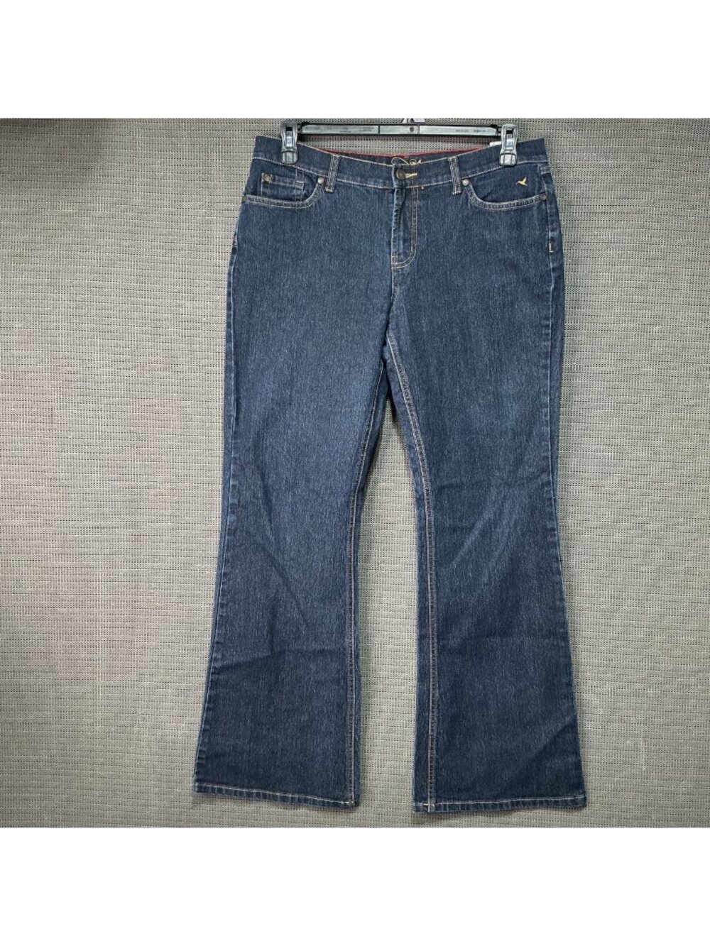 Graffio Junior Bootcut Jeans Size 13 Dark Wash Denim Embroidered Back Pockets